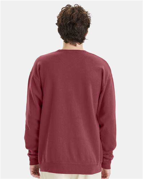 Unisex Garment-Dyed Crewneck Sweatshirt - Cayenne