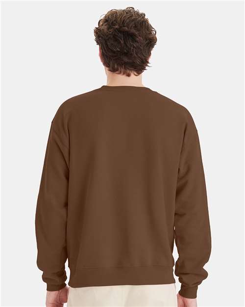 Unisex EcoSmart® Crewneck Sweatshirt - Army Brown
