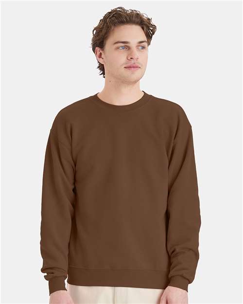 Unisex EcoSmart® Crewneck Sweatshirt - Army Brown