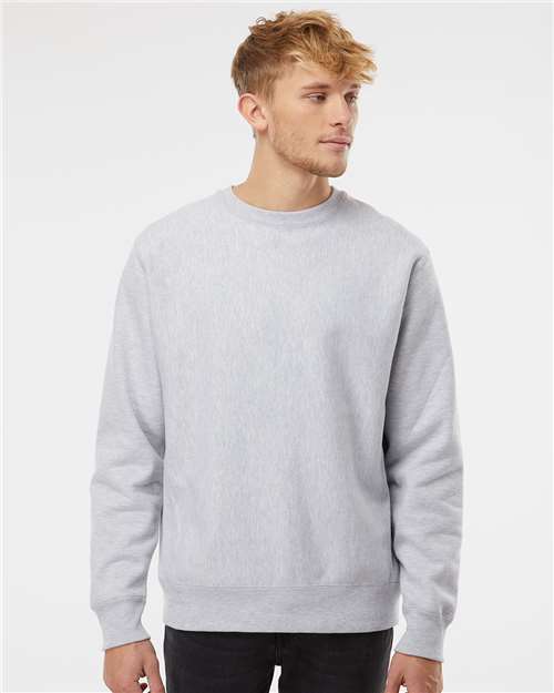 Unisex Legend Premium Heavyweight Cross-Grain Crewneck Sweatshirt - Grey Heather