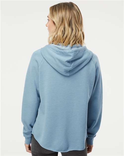 Women's California Wave Wash Full-Zip Hooded Sweatshirt - Misty Blue