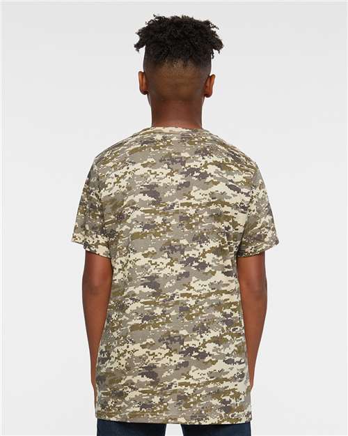 Youth Camouflage T-Shirt - Sand Digital