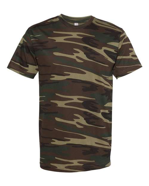 Men's Camo Tee - Green Woodland