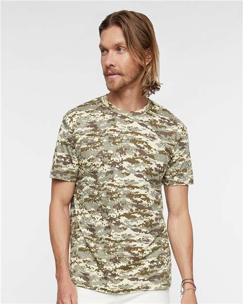 Men's Camo Tee - Sand Digital