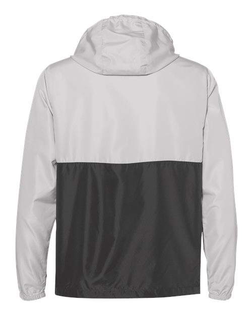 Unisex Lightweight Quarter-Zip Windbreaker Pullover Jacket - Smoke/ Graphite