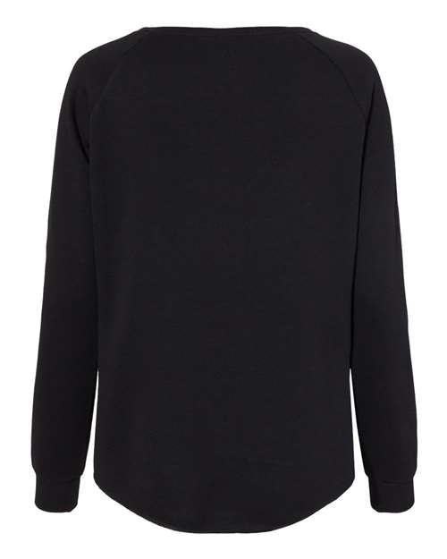 Women's California Wave Wash Crewneck Sweatshirt - Black