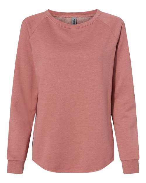 Women's California Wave Wash Crewneck Sweatshirt - Dusty Rose