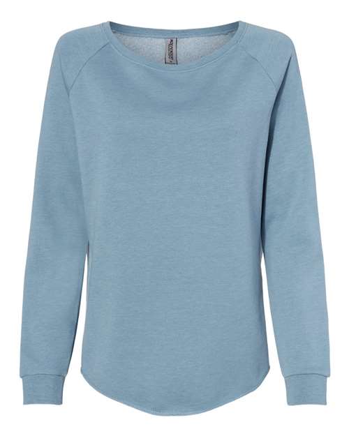 Women's California Wave Wash Crewneck Sweatshirt - Misty Blue