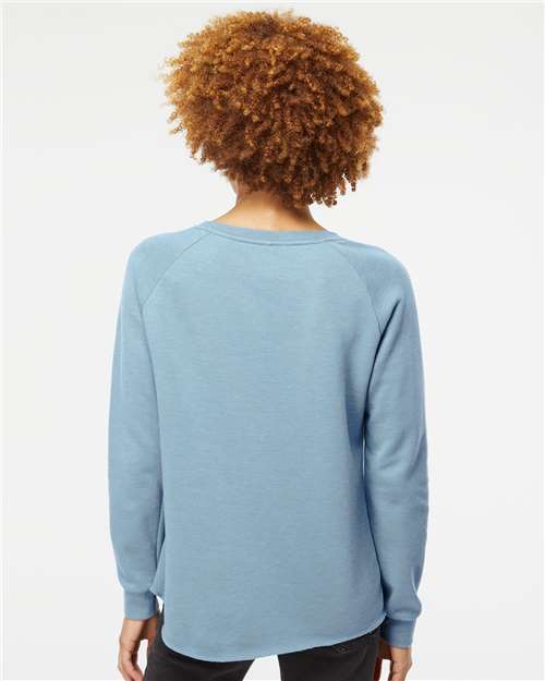 Women's California Wave Wash Crewneck Sweatshirt - Misty Blue