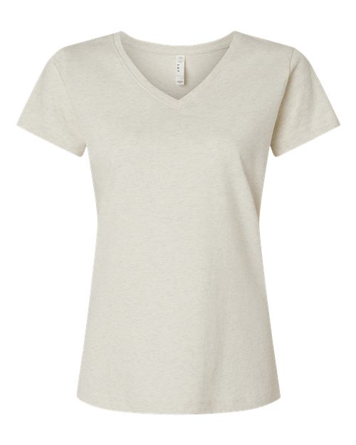 Women's Fine Jersey V-Neck Tee - Natural Heather