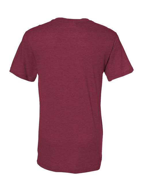 Unisex Triblend T-Shirt - Maroon Heather
