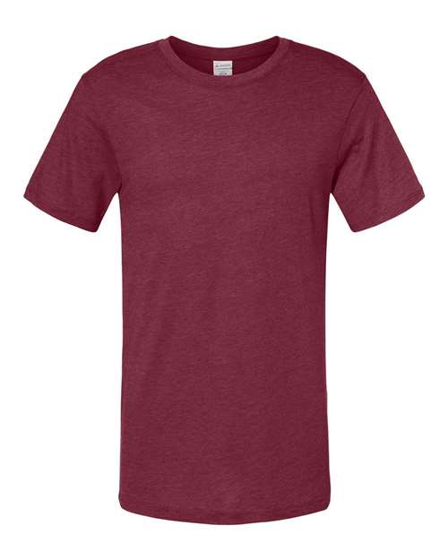 Unisex Triblend T-Shirt - Maroon Heather