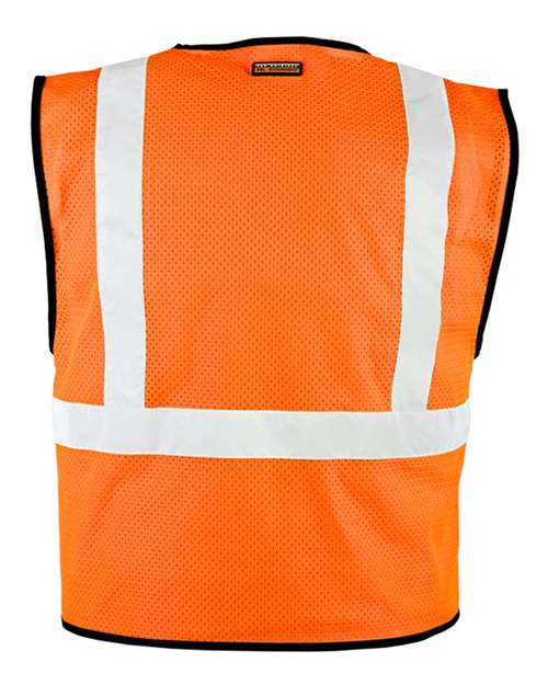 Unisex Hook-and-Loop Mesh Vest - Orange