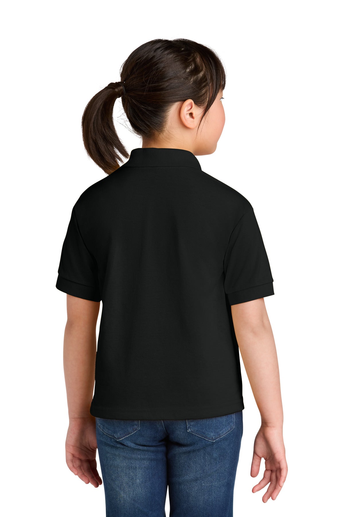 Gildan Youth DryBlend 6-Ounce Jersey Knit Sport Shirt - Black