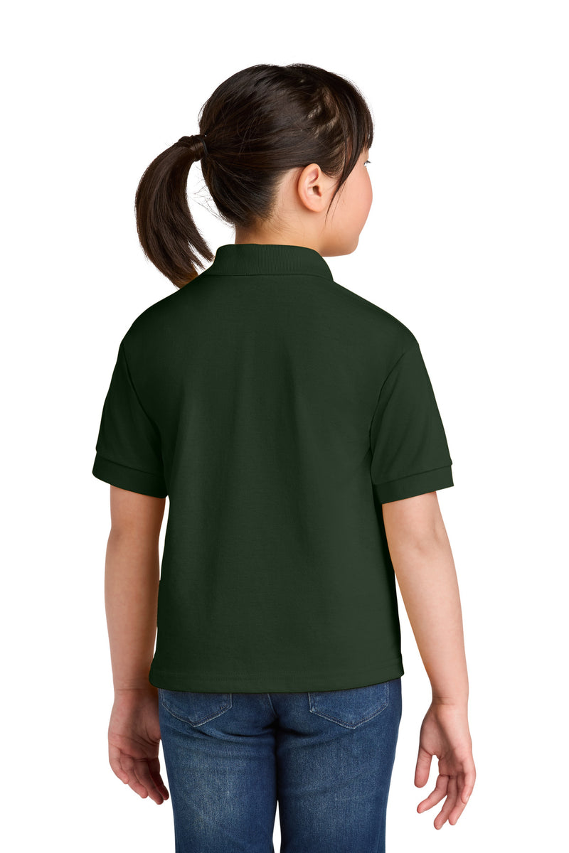 Gildan Youth DryBlend 6-Ounce Jersey Knit Sport Shirt - Forest Green