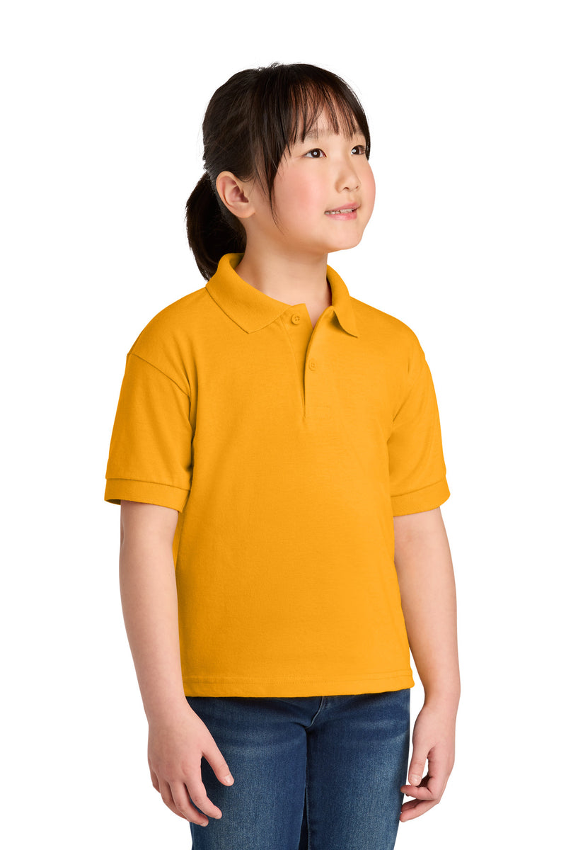 Gildan Youth DryBlend 6-Ounce Jersey Knit Sport Shirt - Gold