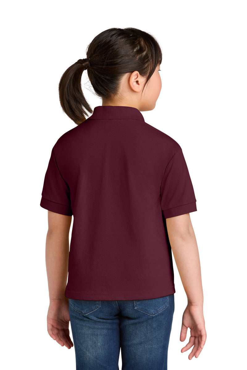 Gildan Youth DryBlend 6-Ounce Jersey Knit Sport Shirt - Maroon