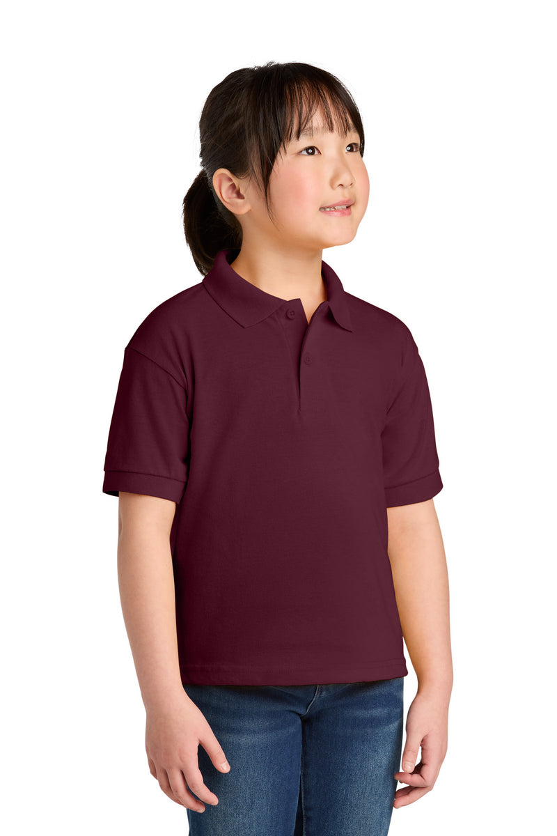 Gildan Youth DryBlend 6-Ounce Jersey Knit Sport Shirt - Maroon