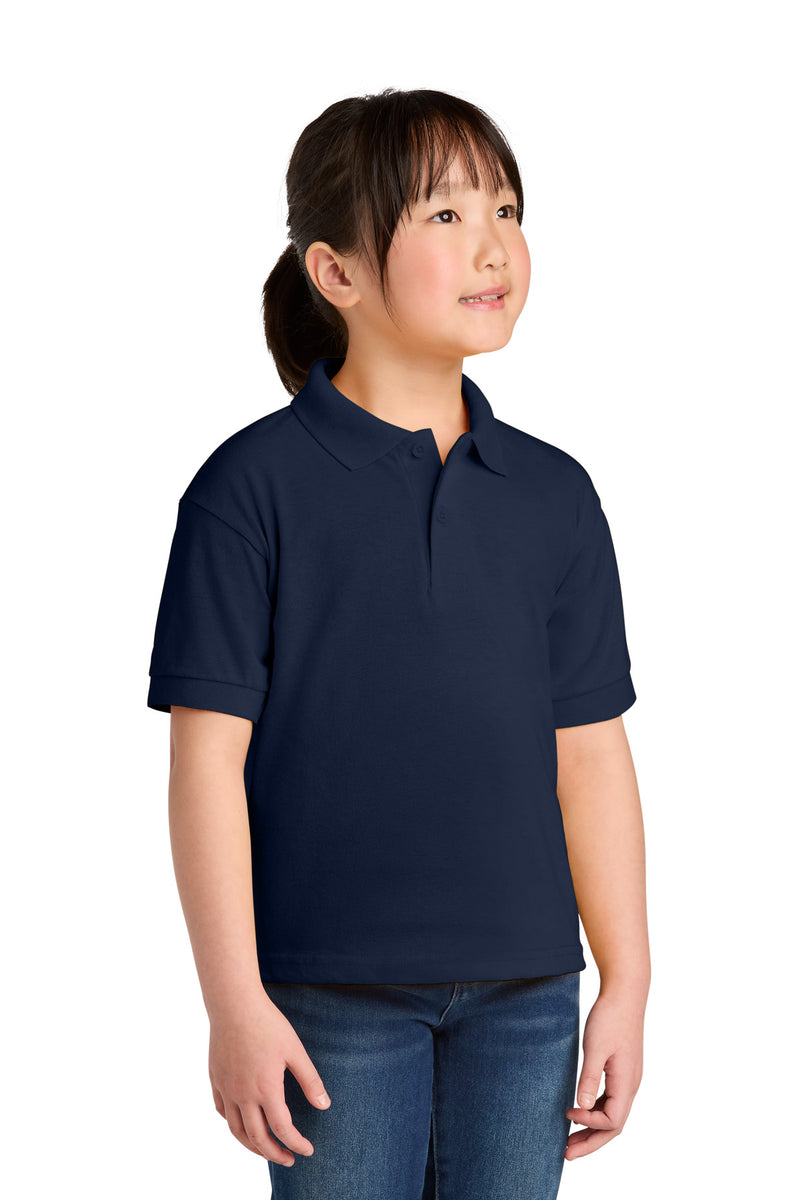Gildan Youth DryBlend 6-Ounce Jersey Knit Sport Shirt - Navy