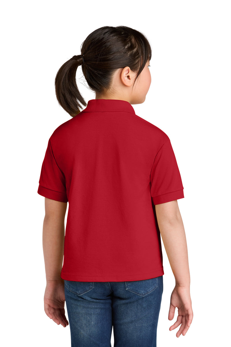 Gildan Youth DryBlend 6-Ounce Jersey Knit Sport Shirt - Red