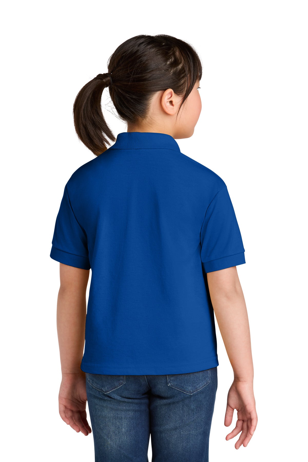 Gildan Youth DryBlend 6-Ounce Jersey Knit Sport Shirt - Royal