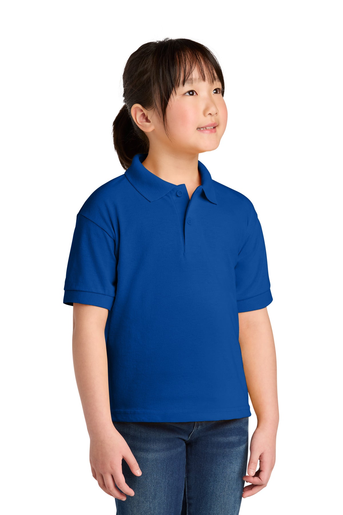 Gildan Youth DryBlend 6-Ounce Jersey Knit Sport Shirt - Royal