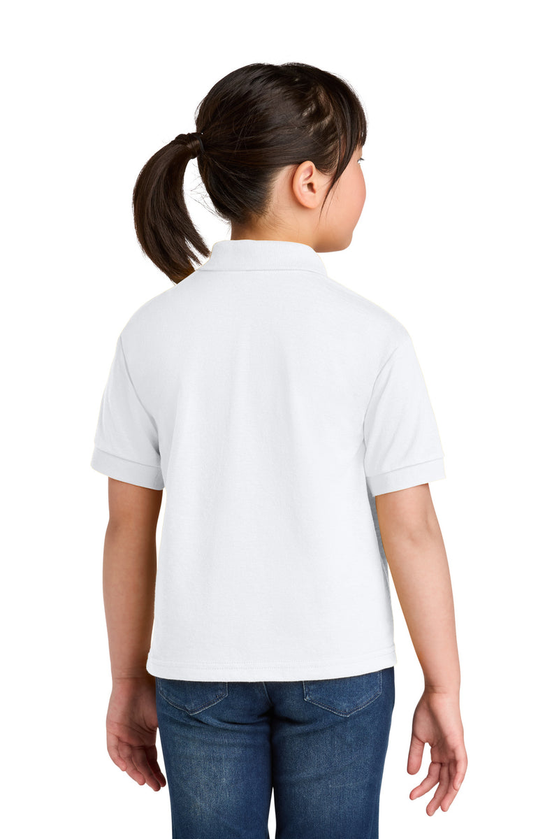 Gildan Youth DryBlend 6-Ounce Jersey Knit Sport Shirt - White