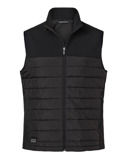 Men's Summit Soft Shell Puffer Vest - Black