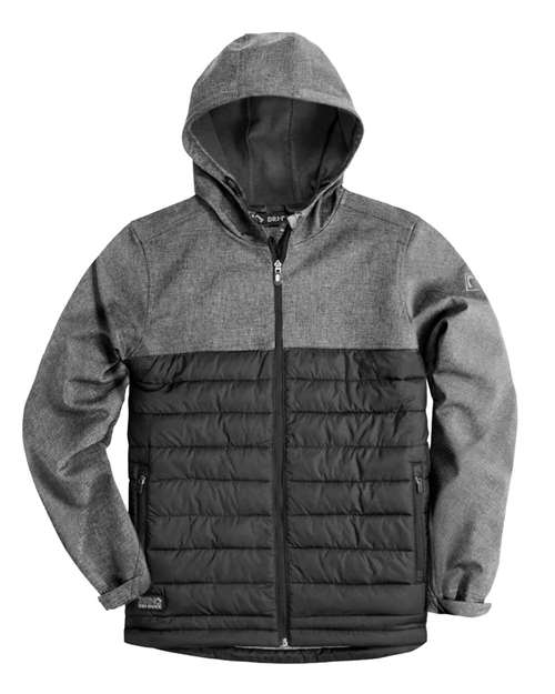Women's Vista Soft Shell Puffer Jacket - Black Heather/ Black