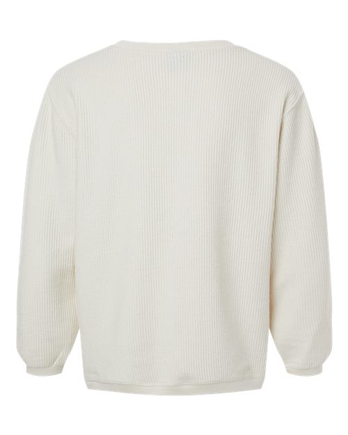 Unisex Corded Crewneck Sweatshirt - Ivory