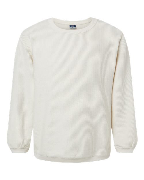 Unisex Corded Crewneck Sweatshirt - Ivory