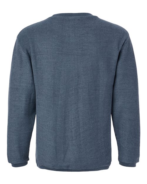 Unisex Corded Crewneck Sweatshirt - Navy