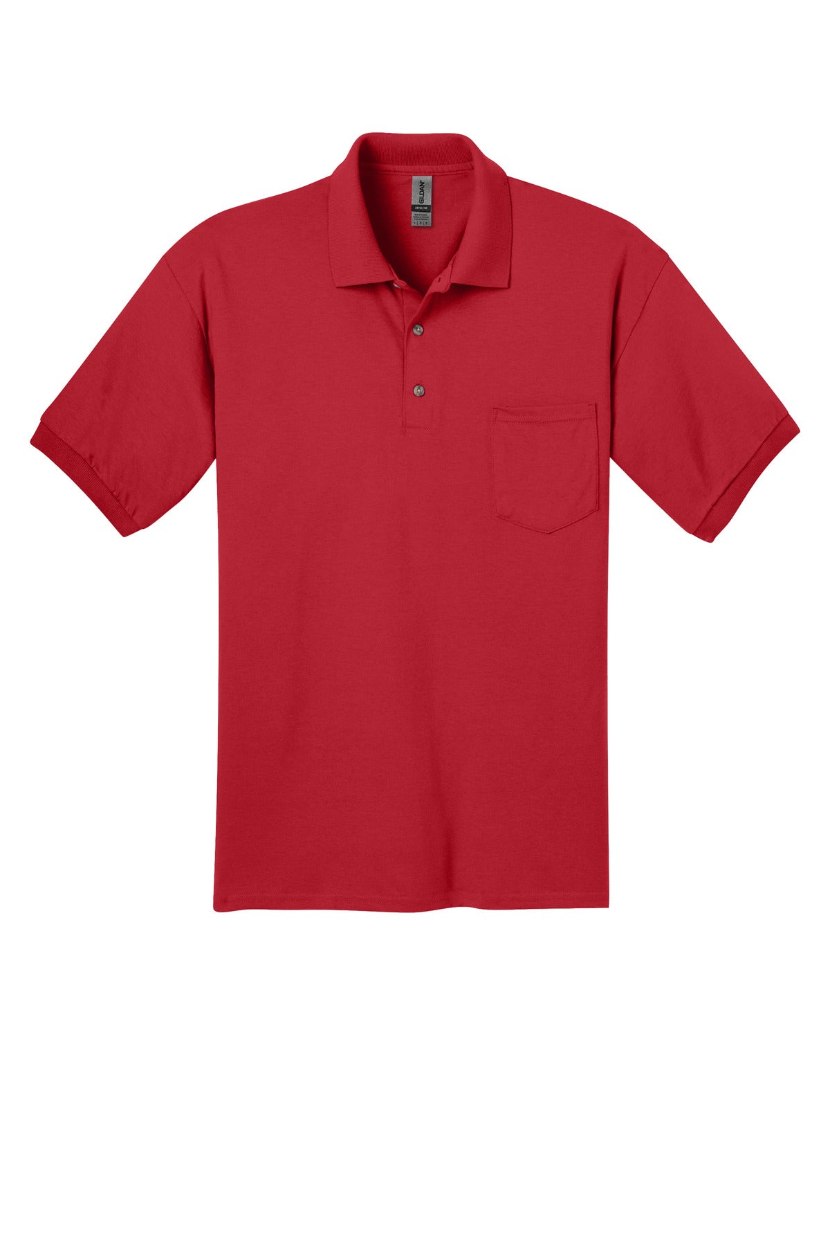 Gildan DryBlend 6-Ounce Jersey Knit Sport Shirt with Pocket - Red
