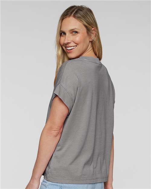 Women's Relaxed Vintage Wash Tee - Washed Grey