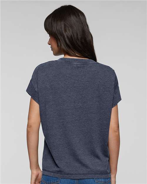Women's Relaxed Vintage Wash Tee - Washed Navy