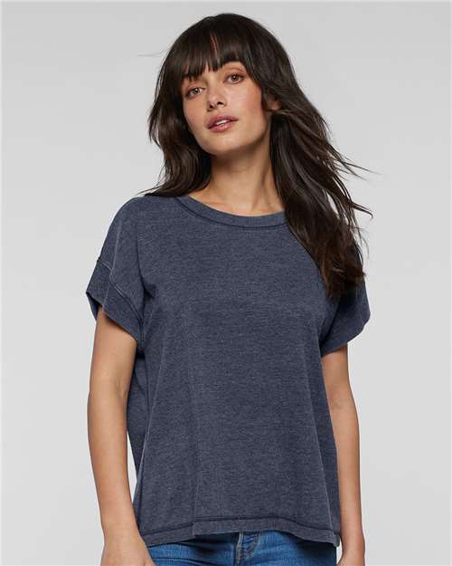 Women's Relaxed Vintage Wash Tee - Washed Navy