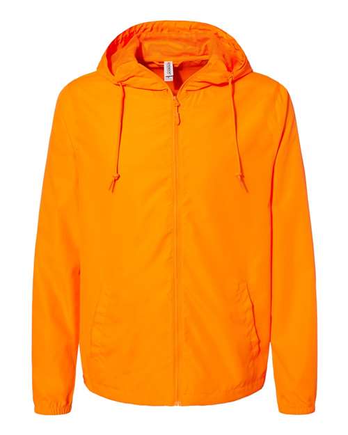 Men's Lightweight Windbreaker Full-Zip Jacket - Safety Orange