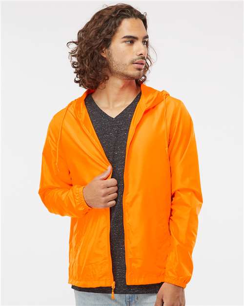 Men's Lightweight Windbreaker Full-Zip Jacket - Safety Orange