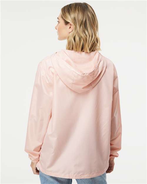 Men's Lightweight Windbreaker Full-Zip Jacket - Blush/ White Zipper
