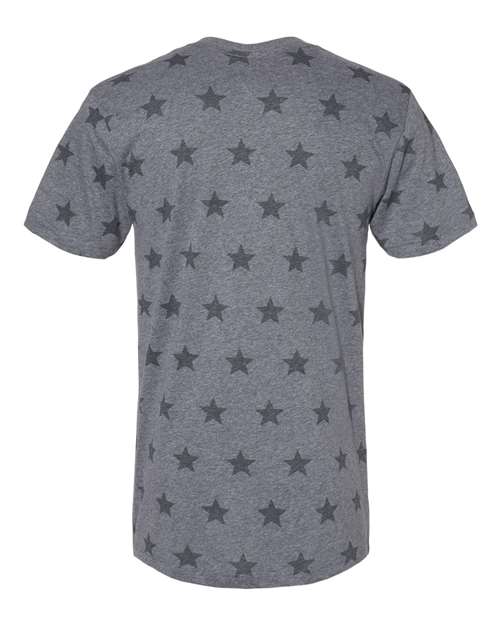 Men's Star Print Tee - Granite Heather Star