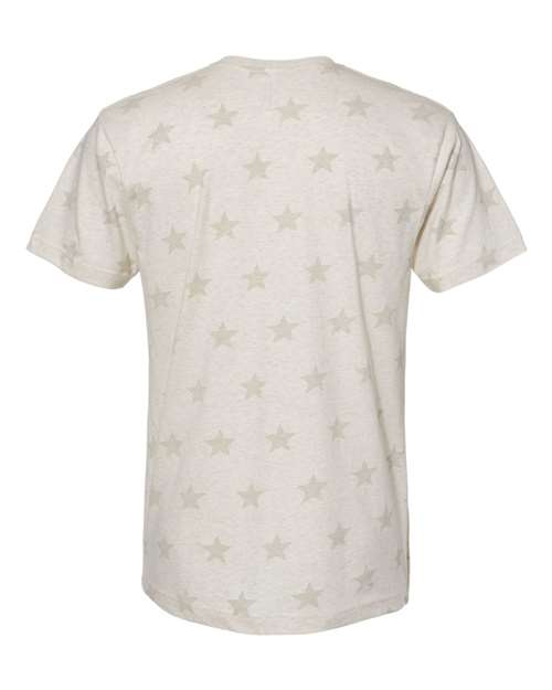 Men's Star Print Tee - Natural Heather Star