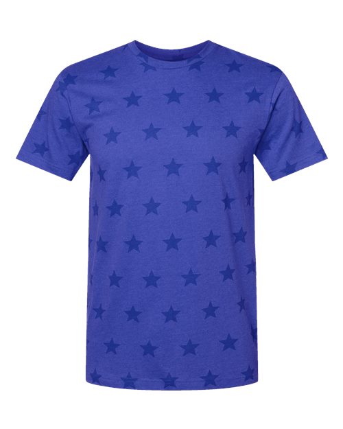Men's Star Print Tee - Royal Star
