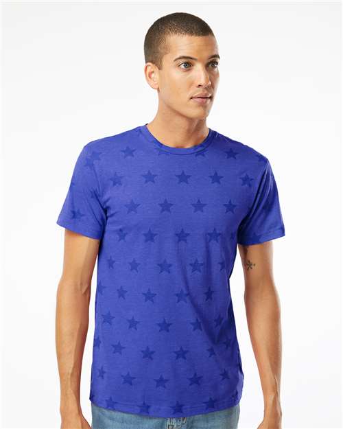 Men's Star Print Tee - Royal Star