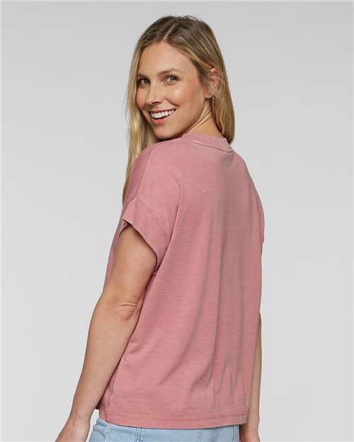 Women's Relaxed Vintage Wash Tee - Washed Mauvelous