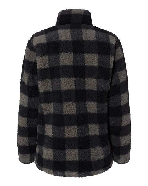 Women’s Epic Sherpa Quarter-Zip Pullover - Black/ Charcoal Buffalo