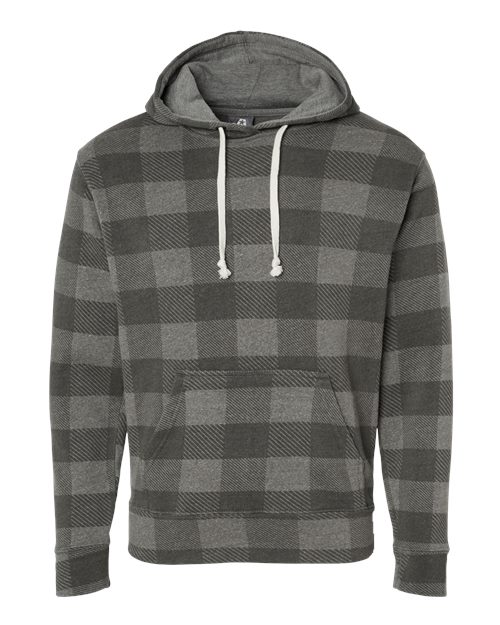 Men's Triblend Fleece Hooded Sweatshirt - Smoke Triblend Buffalo