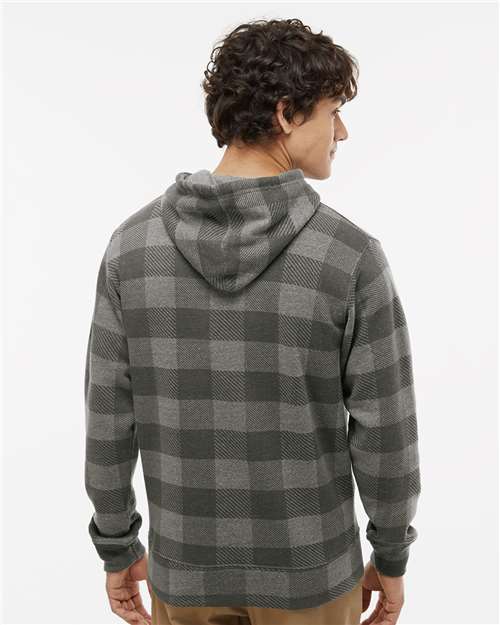 Men's Triblend Fleece Hooded Sweatshirt - Smoke Triblend Buffalo