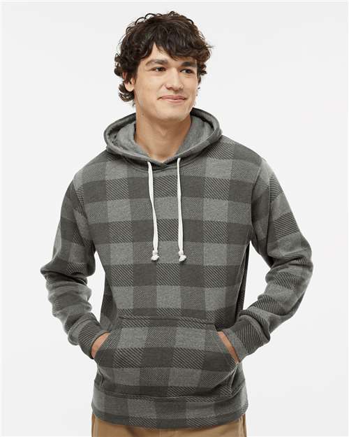 Men's Triblend Fleece Hooded Sweatshirt - Smoke Triblend Buffalo