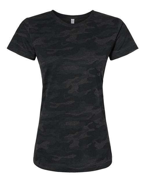 Women's Fine Jersey Tee - Storm Camo