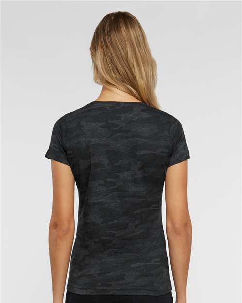 Women's Fine Jersey Tee - Storm Camo